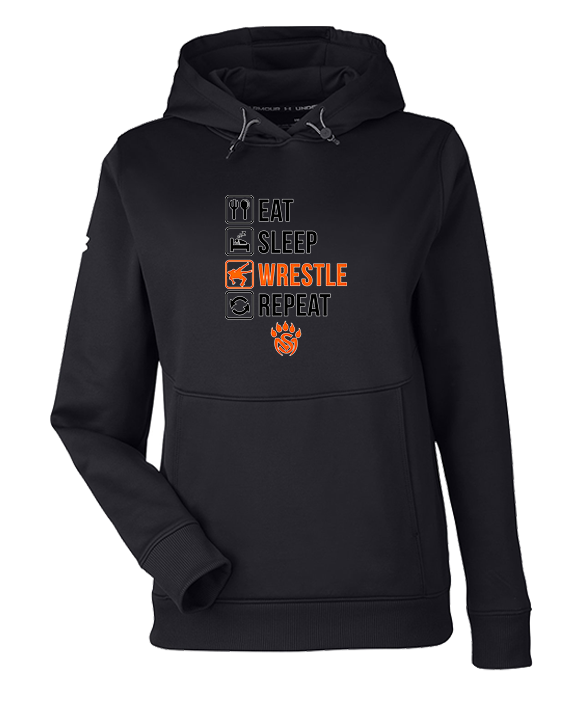 San Mateo HS Wrestling Eat Sleep Wrestle - Under Armour Ladies Storm Fleece