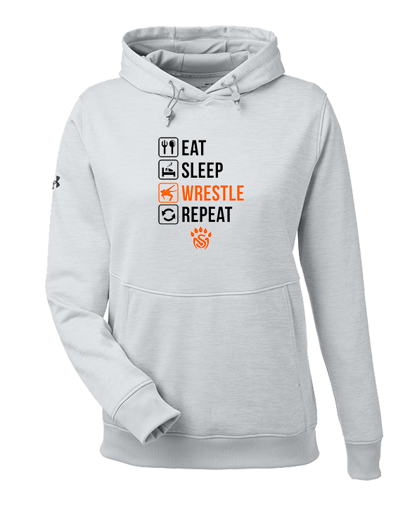 San Mateo HS Wrestling Eat Sleep Wrestle - Under Armour Ladies Storm Fleece