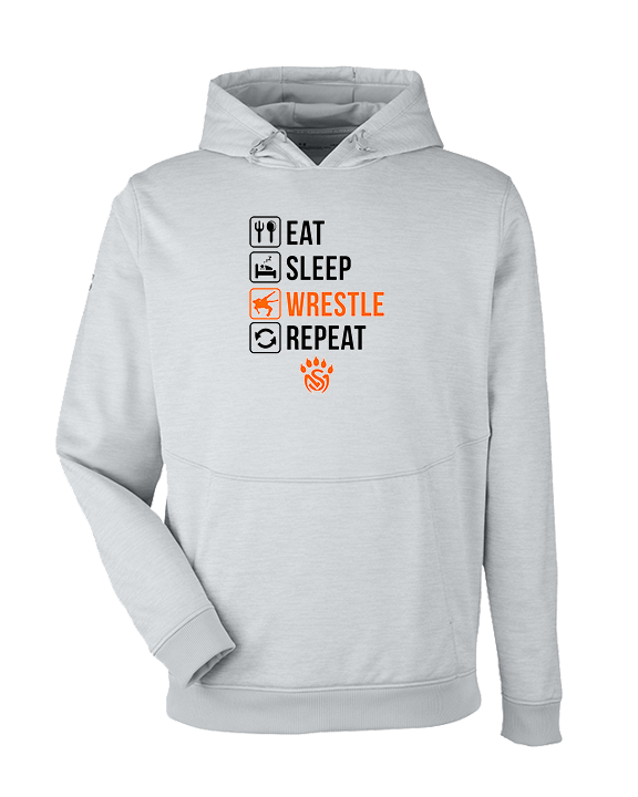 San Mateo HS Wrestling Eat Sleep Wrestle - Under Armour Mens Storm Fleece