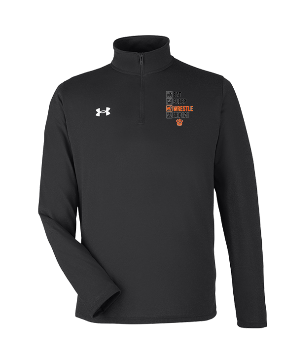 San Mateo HS Wrestling Eat Sleep Wrestle - Under Armour Mens Tech Quarter Zip