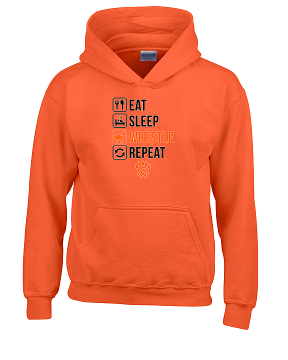 San Mateo HS Wrestling Eat Sleep Wrestle - Unisex Hoodie