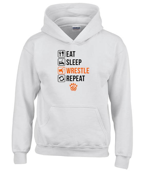 San Mateo HS Wrestling Eat Sleep Wrestle - Unisex Hoodie
