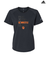 San Mateo HS Wrestling Eat Sleep Wrestle - Womens Adidas Performance Shirt