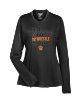 San Mateo HS Wrestling Eat Sleep Wrestle - Womens Performance Longsleeve