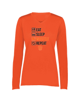 San Mateo HS Wrestling Eat Sleep Wrestle - Womens Performance Longsleeve