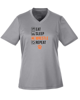 San Mateo HS Wrestling Eat Sleep Wrestle - Womens Performance Shirt