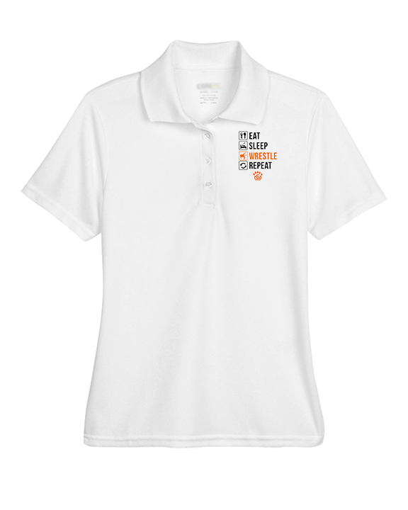 San Mateo HS Wrestling Eat Sleep Wrestle - Womens Polo