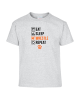 San Mateo HS Wrestling Eat Sleep Wrestle - Youth Shirt