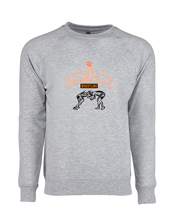 San Mateo HS Wrestling Outline - Crewneck Sweatshirt