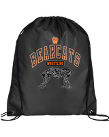 San Mateo HS Wrestling Outline - Drawstring Bag