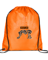 San Mateo HS Wrestling Outline - Drawstring Bag