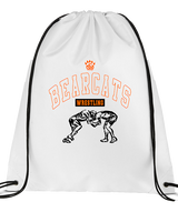 San Mateo HS Wrestling Outline - Drawstring Bag