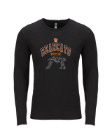 San Mateo HS Wrestling Outline - Tri-Blend Long Sleeve
