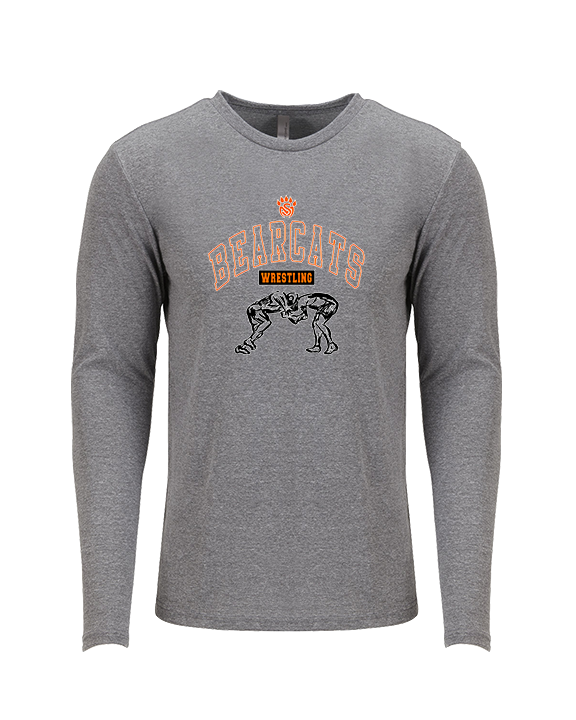 San Mateo HS Wrestling Outline - Tri-Blend Long Sleeve
