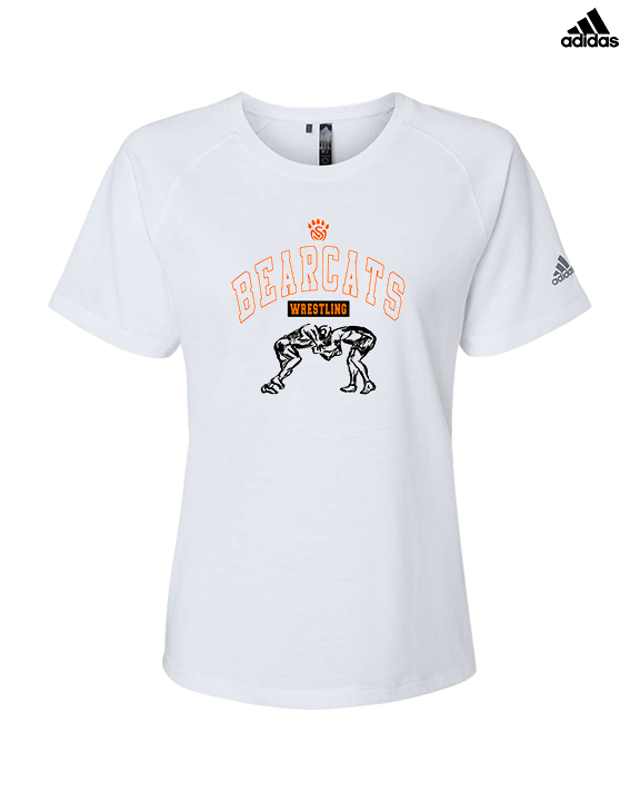 San Mateo HS Wrestling Outline - Womens Adidas Performance Shirt