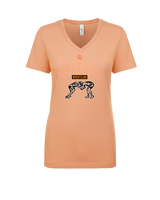 San Mateo HS Wrestling Outline - Womens Vneck