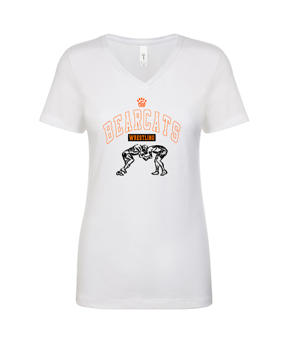 San Mateo HS Wrestling Outline - Womens Vneck