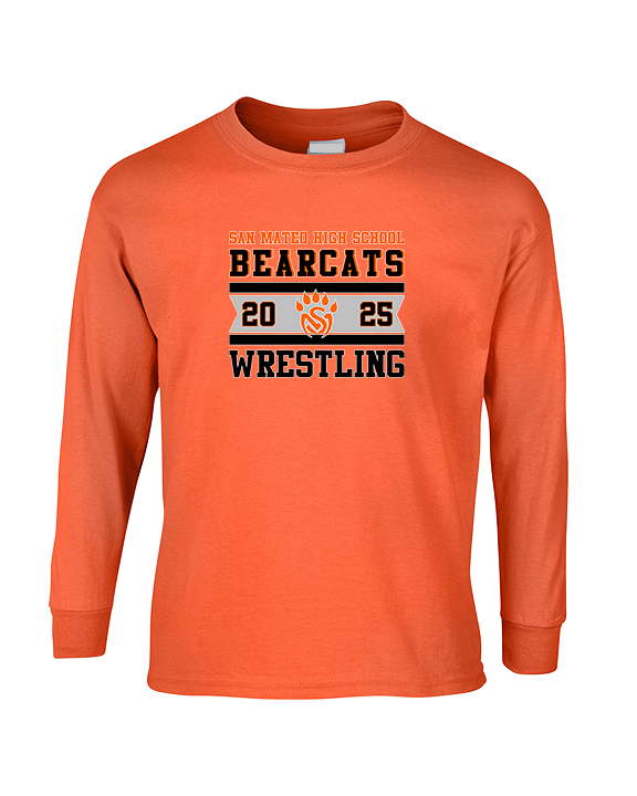 San Mateo HS Wrestling Stamp - Cotton Longsleeve