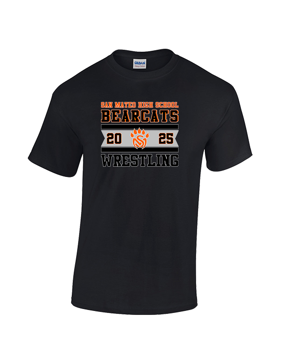 San Mateo HS Wrestling Stamp - Cotton T-Shirt