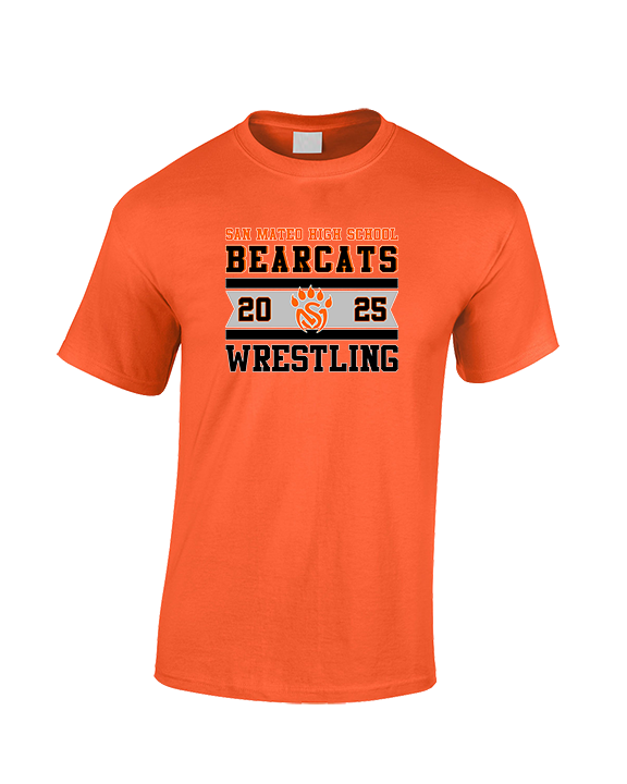 San Mateo HS Wrestling Stamp - Cotton T-Shirt