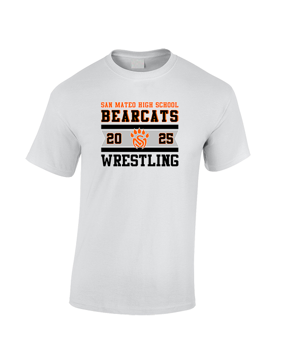 San Mateo HS Wrestling Stamp - Cotton T-Shirt