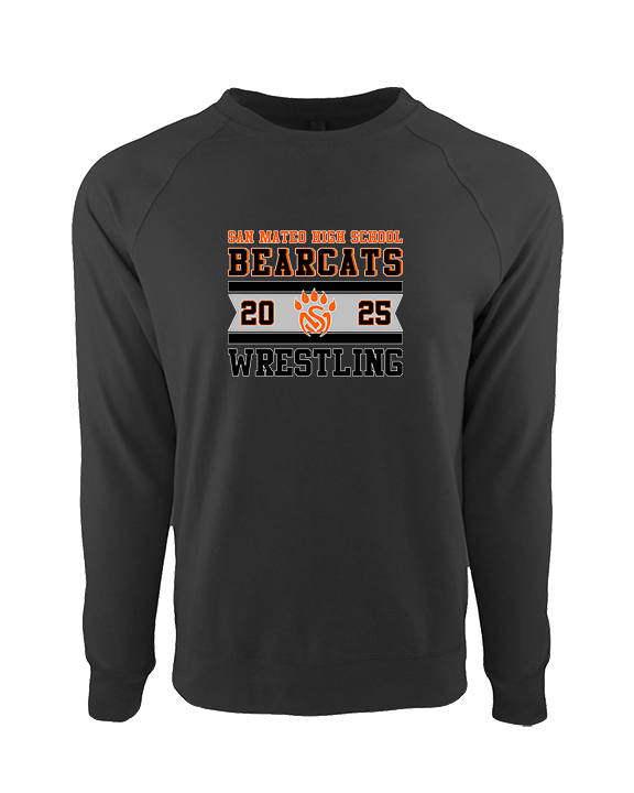 San Mateo HS Wrestling Stamp - Crewneck Sweatshirt