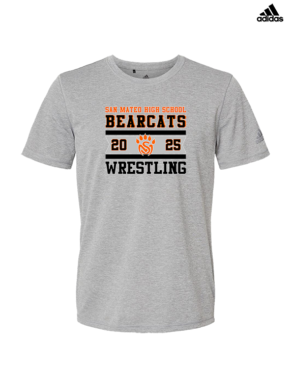 San Mateo HS Wrestling Stamp - Mens Adidas Performance Shirt