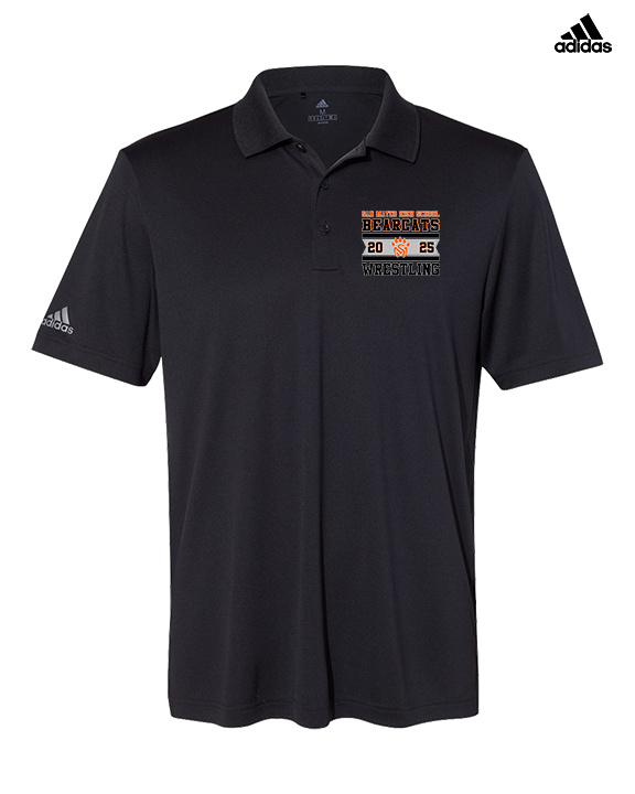 San Mateo HS Wrestling Stamp - Mens Adidas Polo