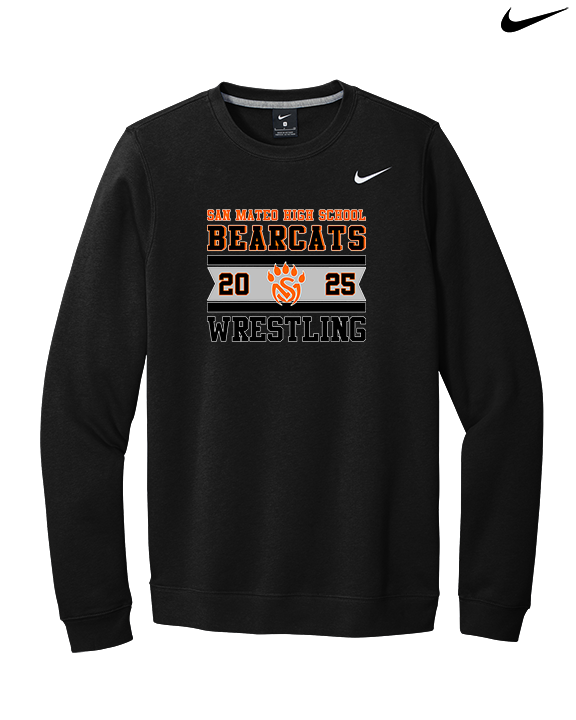 San Mateo HS Wrestling Stamp - Mens Nike Crewneck