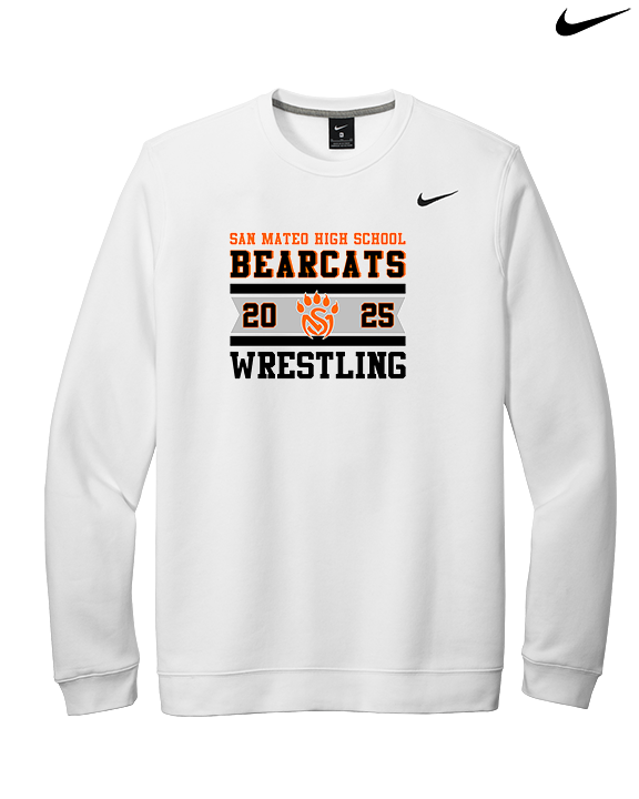 San Mateo HS Wrestling Stamp - Mens Nike Crewneck