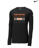 San Mateo HS Wrestling Stamp - Mens Nike Longsleeve