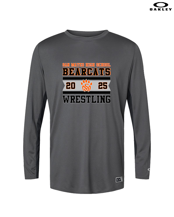 San Mateo HS Wrestling Stamp - Mens Oakley Longsleeve