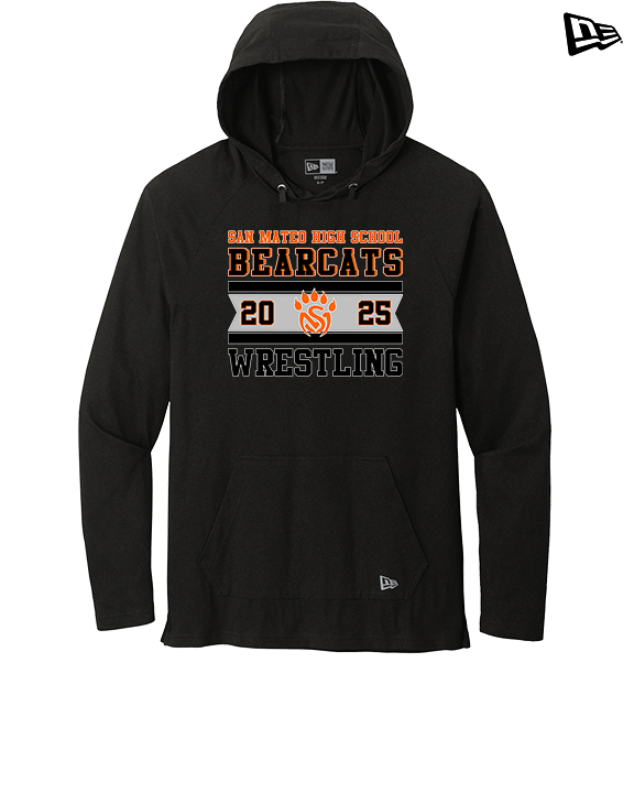 San Mateo HS Wrestling Stamp - New Era Tri-Blend Hoodie