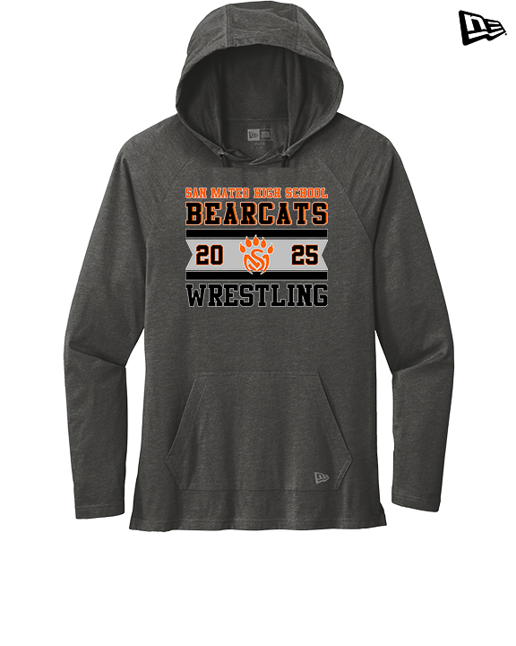 San Mateo HS Wrestling Stamp - New Era Tri-Blend Hoodie