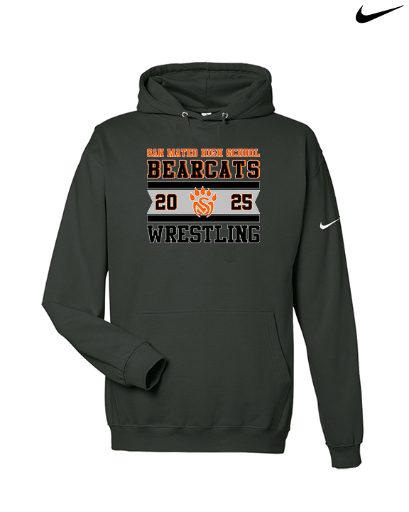San Mateo HS Wrestling Stamp - Nike Club Fleece Hoodie
