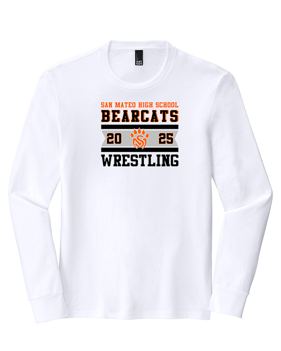 San Mateo HS Wrestling Stamp - Tri-Blend Long Sleeve