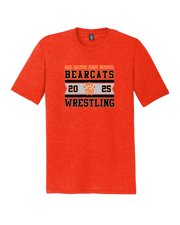 San Mateo HS Wrestling Stamp - Tri-Blend Shirt