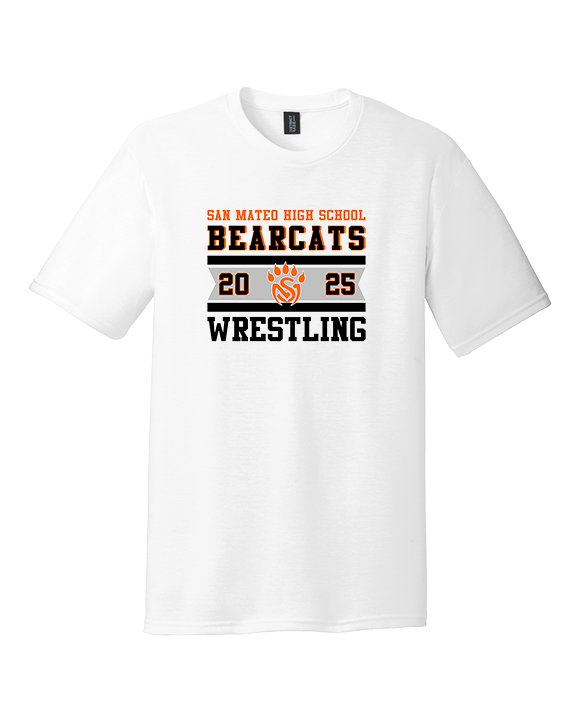 San Mateo HS Wrestling Stamp - Tri-Blend Shirt