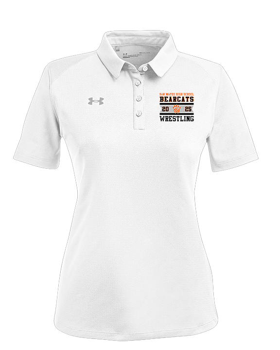 San Mateo HS Wrestling Stamp - Under Armour Ladies Tech Polo