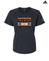 San Mateo HS Wrestling Stamp - Womens Adidas Performance Shirt