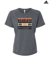 San Mateo HS Wrestling Stamp - Womens Adidas Performance Shirt