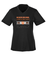 San Mateo HS Wrestling Stamp - Womens Performance Shirt