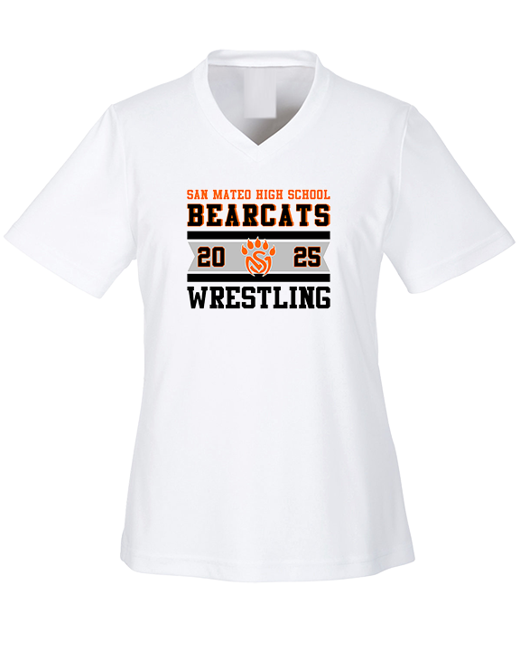 San Mateo HS Wrestling Stamp - Womens Performance Shirt