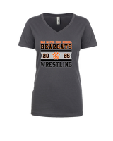 San Mateo HS Wrestling Stamp - Womens Vneck