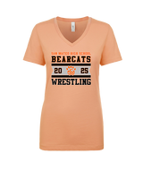 San Mateo HS Wrestling Stamp - Womens Vneck