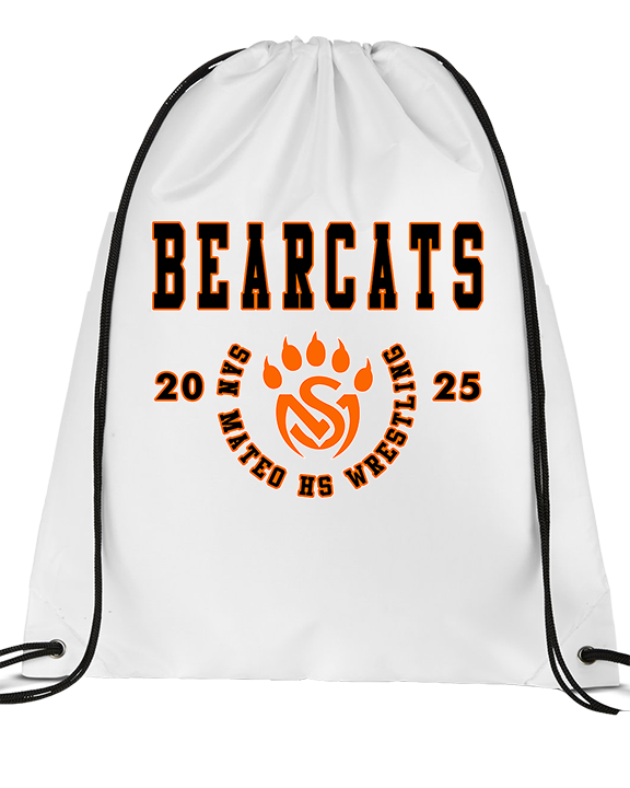 San Mateo HS Wrestling Swoop - Drawstring Bag