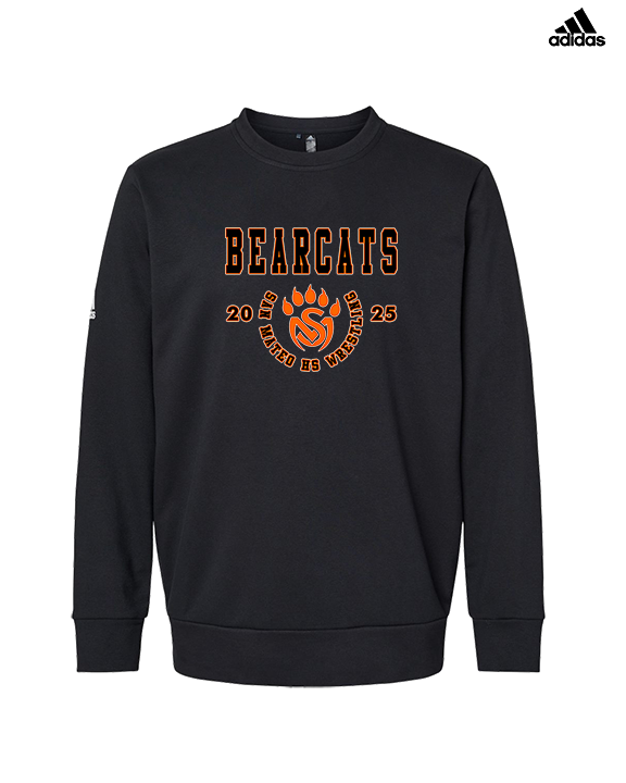 San Mateo HS Wrestling Swoop - Mens Adidas Crewneck