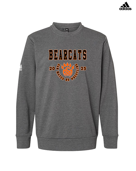 San Mateo HS Wrestling Swoop - Mens Adidas Crewneck
