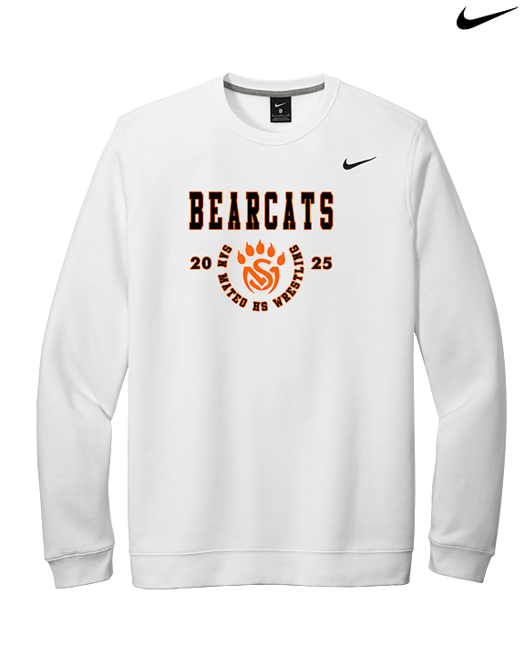 San Mateo HS Wrestling Swoop - Mens Nike Crewneck