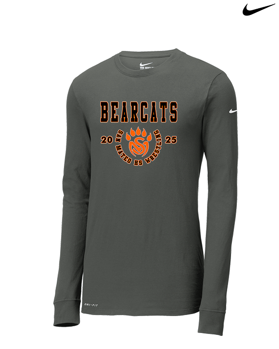 San Mateo HS Wrestling Swoop - Mens Nike Longsleeve